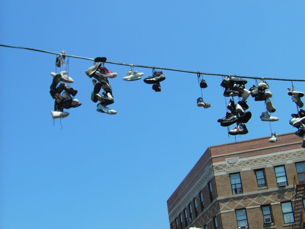shoes on powerline