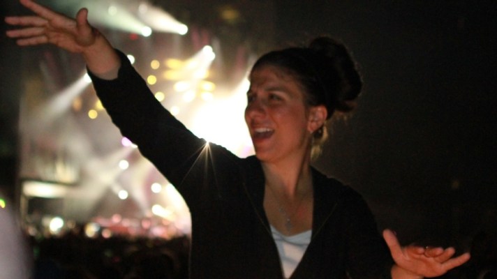 Sign language interpreter Holly Maniatty