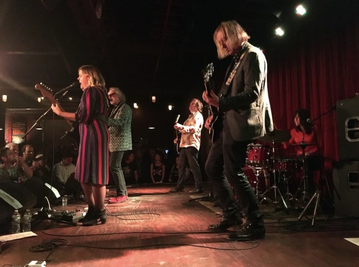 [L-R] Corin Tucker, Scott McCaughey, Kurt Bloch, Peter Buck, and Linda Pitmon of Filthy Friends at The Bell House on Wednesday, September 6, 2017.