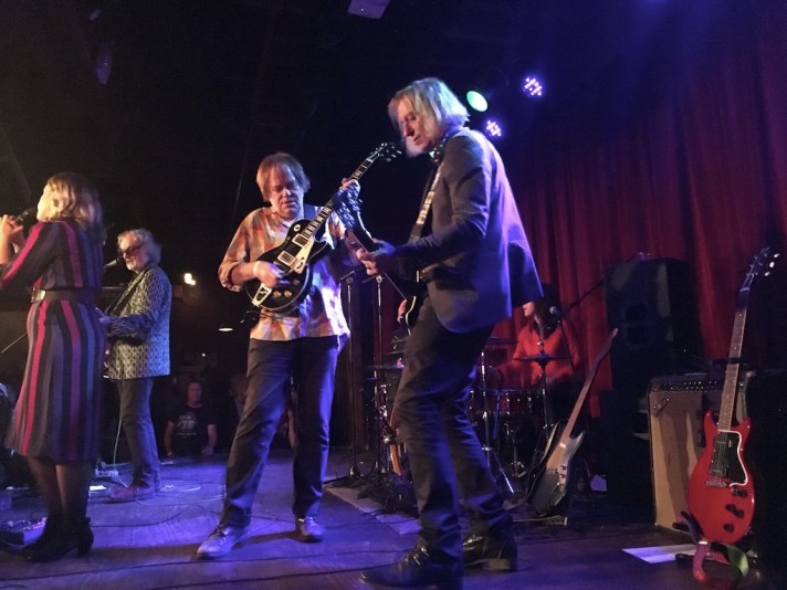 Kurt Bloch (left) and Peter Buck of Filthy Friends. (Photo by Donny Levit / New Pulp City)